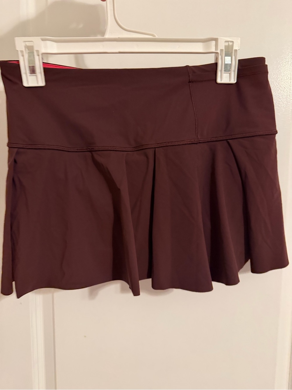 lululemon athletica Pleated Athletic Skort in Deep Maroon